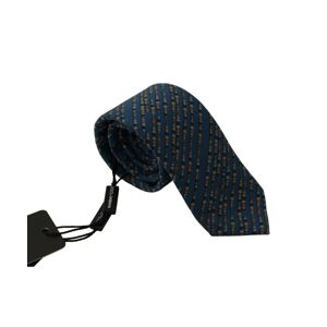 Dolce & Gabbana Mens Fantasy Print Silk Adjustable Accessory Tie - Blue - One Size