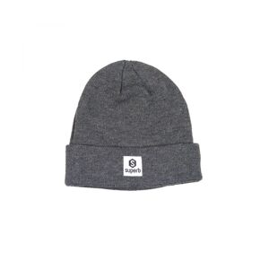 Superb Unisex Embroidered Logo Knitted Hat Sgo002 - Grey - One Size