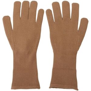 Dolce & Gabbana Mens Knitted Cashmere Winter Gloves - Beige - Size 9 (Gloves)