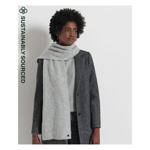 Superdry Womens Luxe Scarf - Grey Alpaca Wool - One Size