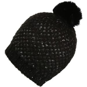 Regatta Womens Lorelai Iv Fleece Lined Pom Pom Beanie - Black - One Size