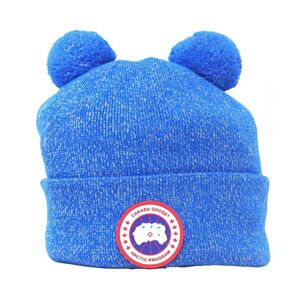 Canada Goose Womens X Angel Chen Double Pom Toque Blue Beanie - One Size