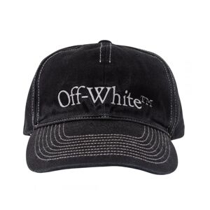 Off-White Mens Bookish Ow Black Baseball Cap - One Size
