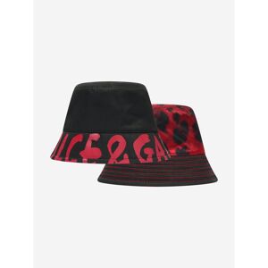 Dolce & Gabbana Kids Boys Reversible Animal Print Bucket Hat - Black - Size Small