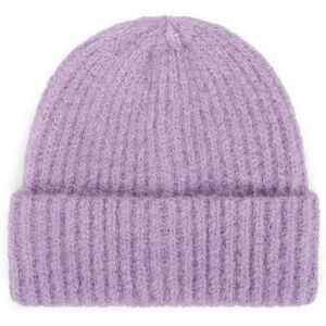 Carvela Womens Icon Beanie Hat - Purple Fabric - One Size