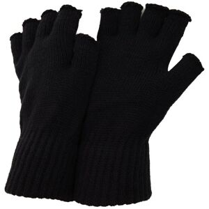 Floso Mens Fingerless Winter Gloves (Black) - One Size