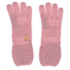 Guess Womenss Thermal And Soft Knitted Gloves Aw6717-Wol02 - Pink - Size Medium