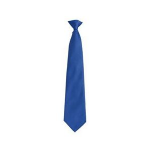 Premier Mens Fashion ”colours” Work Clip On Tie (Royal) - Blue - One Size