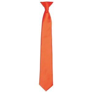 Premier Unisex Adult Satin Tie (Orange) - One Size