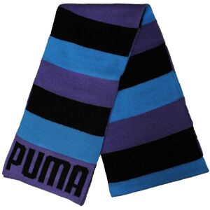 Puma Unisex Mens Womens Knit Scarf Black Purple Blue 052136 03 - One Size