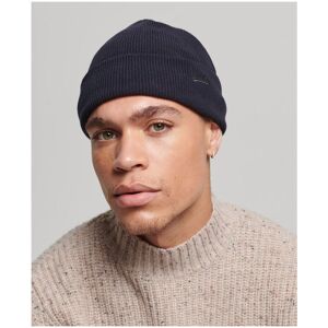 Superdry Mens Organic Cotton Orange Label Vintage Logo Beanie - Navy - One Size