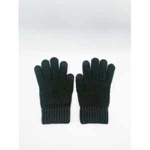 Svnx Mens Ribbed Knitted Gloves - Khaki - One Size