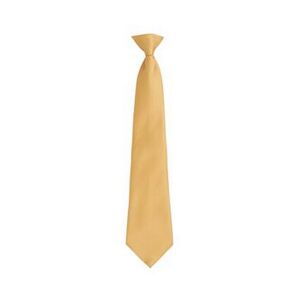 Premier Mens Fashion ”colours” Work Clip On Tie (Gold) - Yellow - One Size
