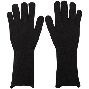 Dolce & Gabbana Mens Gorgeous Winter Gloves For Outdoor Activities - Black Cashmere - Size 9 (Gloves)