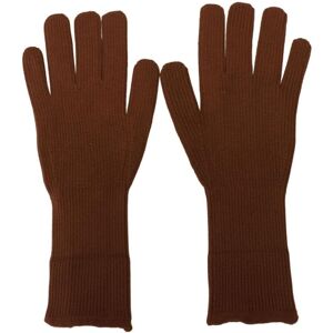 Dolce & Gabbana Mens Cashmere Knitted Hands Mitten Gloves - Brown - Size 9 (Gloves)