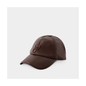 J.W.Anderson Unisex Baseball Cap - - Leather - Brown Calf Leather - One Size