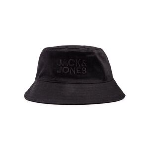 Jack & Jones Mens Freddy Bucket Hat - Black Cotton - One Size