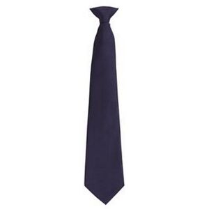 Premier Mens Fashion ”colours” Work Clip On Tie (Navy) - One Size