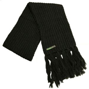 Gio-Goi Knitted Mens Black Scarf Cotton - One Size