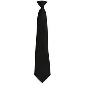 Premier Mens Fashion ”colours” Work Clip On Tie (Black) - One Size