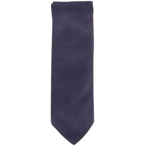 Prada Pre-Owned Mens Printed Tie In Navy Blue Silk - One Size