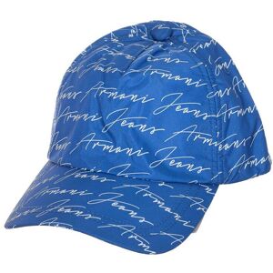 Armani Mens Printed Name Cap 934052-8ph0c Man - Blue - One Size