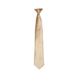 Premier Unisex Adult Satin Tie (Khaki) - One Size