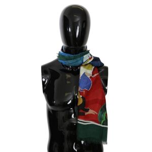 Dolce & Gabbana Mens Multicolor Modal Sorrento Wrap Shawl Scarf - Multicolour Cashmere - One Size