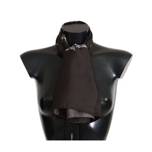 Dolce & Gabbana Womens Brown 100% Silk Bird Print Wrap 80cm X 95cm Rrp Scarf - Multicolour - One Size