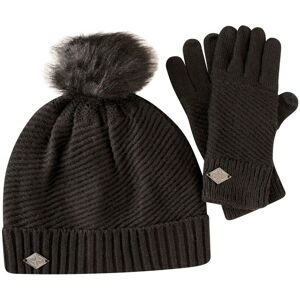 Dare 2b Womens/ladies Julien Macdonald Correlation Beanie & Gloves Set (Black) - One Size