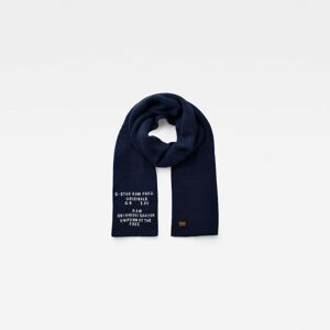 G Star Raw Mens G-Star Raw Effo Scarf Text - Navy Cotton - One Size