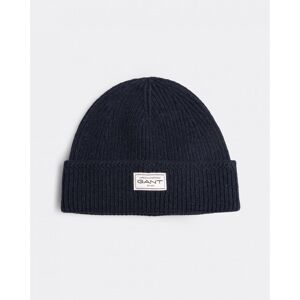 Gant Mens Wool Knit Beanie - Navy - One Size