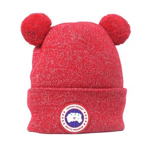 Canada Goose Womens X Angel Chen Double Pom Toque Red Beanie - One Size