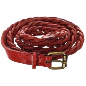 Armani Womens Braided Design Belt 921041-7p327 Woman - Red Fur - Size Medium