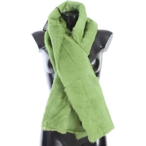 Dolce & Gabbana Womens Green Goat Fur Long Scarf - One Size