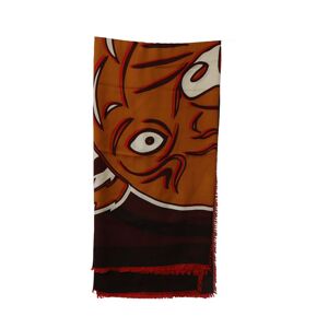 Kenzo Pre-Owned Womens Paris Tiger Head Print Scarf In Multicolor Cotton - Multicolour - One Size