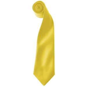 Premier Colours Mens Satin Clip Tie (Pack Of 2) (Sunflower) - Yellow - One Size