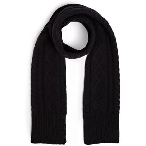 Guess Womens Women Textured Finish Scarf - Black - One Size