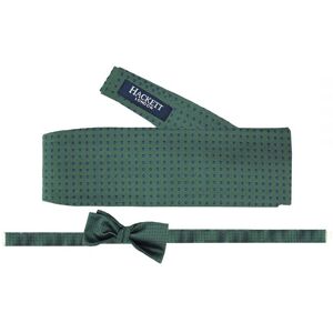 Hackett London Printed Silk Mens Dark Green Bow Ties - Navy - One Size