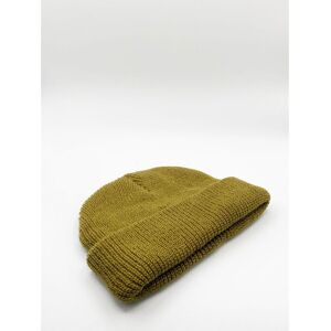 Svnx Unisex Ribbed Knitted Beanie - Green - One Size