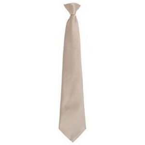 Premier Mens Fashion ”colours” Work Clip On Tie (Khaki) - One Size