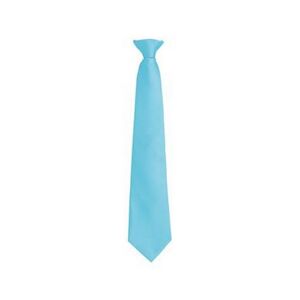 Premier Mens Fashion ”colours” Work Clip On Tie (Turquoise) - One Size