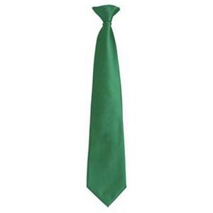 Premier Mens Fashion ”colours” Work Clip On Tie (Emerald) - One Size