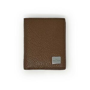 Savile Row Company Tan Textured Leather Billfold Wallet - Men