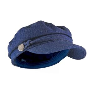 Sock Snob Ladies Cotton Peaked Denim Baker Boy Hat -  One Size,  Denim female