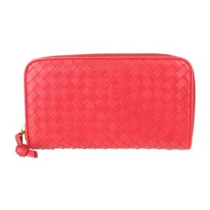 Bottega Veneta Vintage , Pre-owned Red Leather Bottega Veneta Wallet ,Red female, Sizes: ONE SIZE