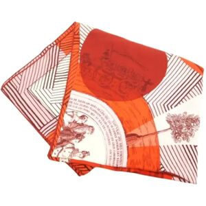 Hermès Vintage , Pre-owned Silk scarves ,Red female, Sizes: ONE SIZE