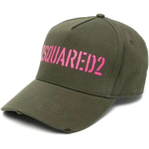 Dsquared2 , Printed Logo Baseball Cap ,Green female, Sizes: ONE SIZE