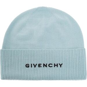 Givenchy , Wool Logo Hat Embroidered Detail ,Blue male, Sizes: ONE SIZE