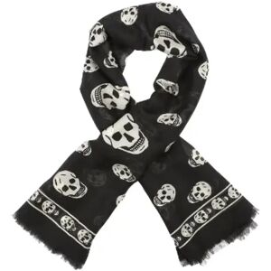 Alexander McQueen Pre-owned , Pre-owned Silk scarves ,Black unisex, Sizes: ONE SIZE